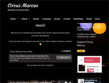 Tablet Screenshot of circusmarcus.net